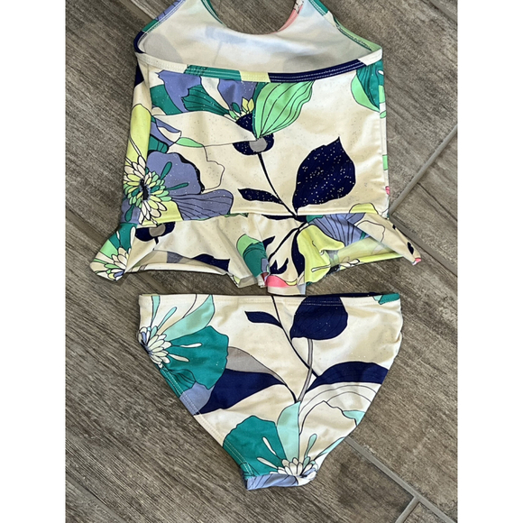 5 Girls Old Navy Floral Two Piece Swimsuit‎ - Picture 3 of 5
